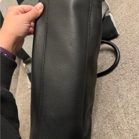 Michael Kors Black Leather Bag with Gold Accents - Picture 6 of 10